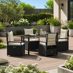 Functional 5-Piece Outdoor Dining Set for Your Garden