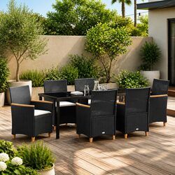 Practical 7-Piece Dining Set for Outdoor Entertaining