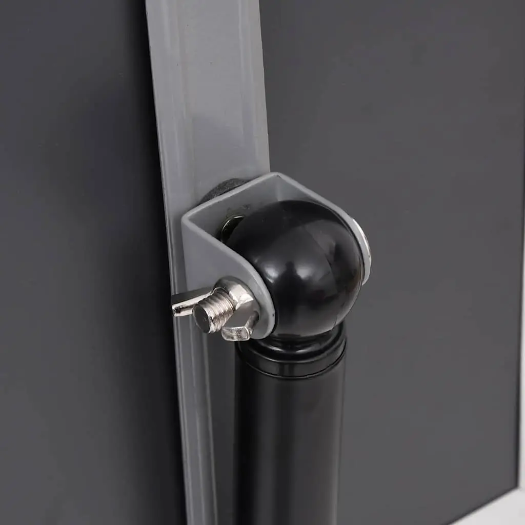 Black Aluminium Frame Poster Stand Height Adjustable 45 x 32.7 x 108 cm 2 Pieces