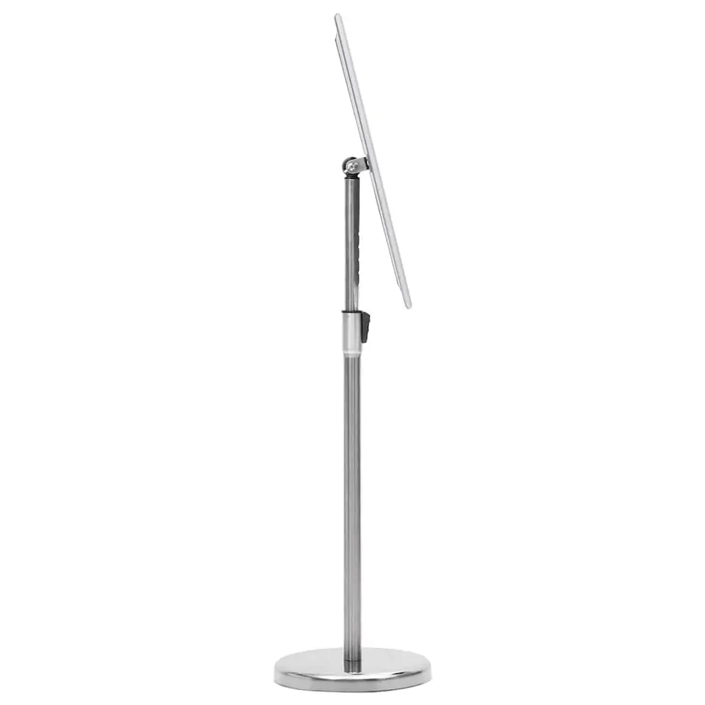 Poster Stand Aluminum Frame Height Adjustable Rotatable Silver 2 Piece