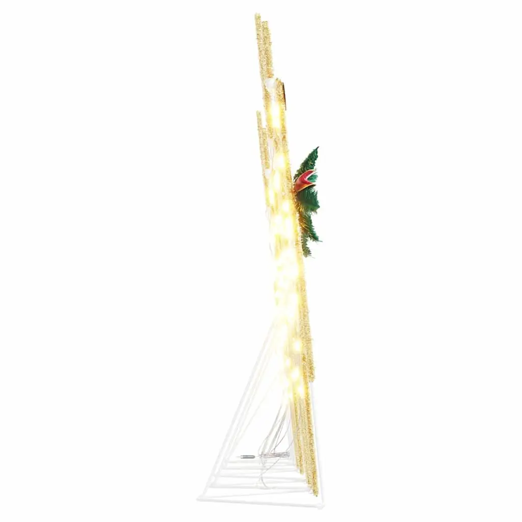 LED Reindeers Fabric 5 Piece Gold Christmas Holiday Home Garden Decoration