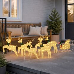 Versatile 7 LED Reindeer Decorations for Holiday Cheer