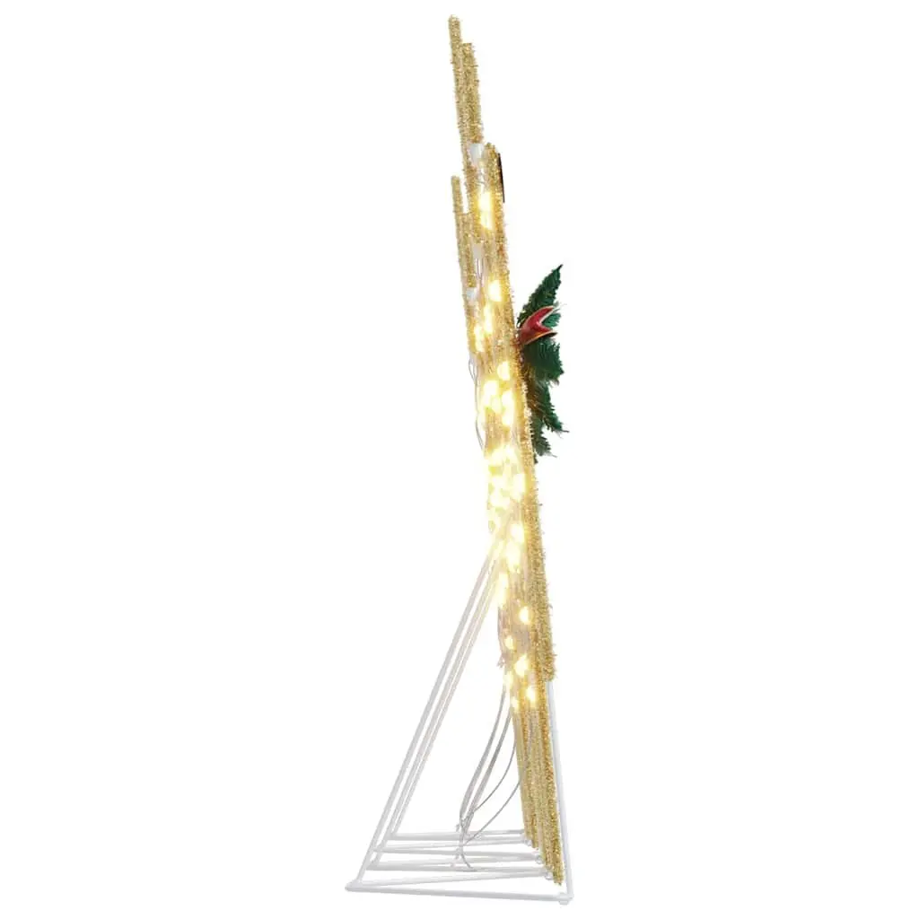 LED Reindeer Decoration Art Deco 4 Pieces Gold