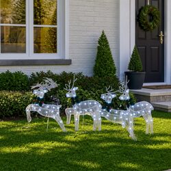 Practical White LED Reindeer Décor for Your Home
