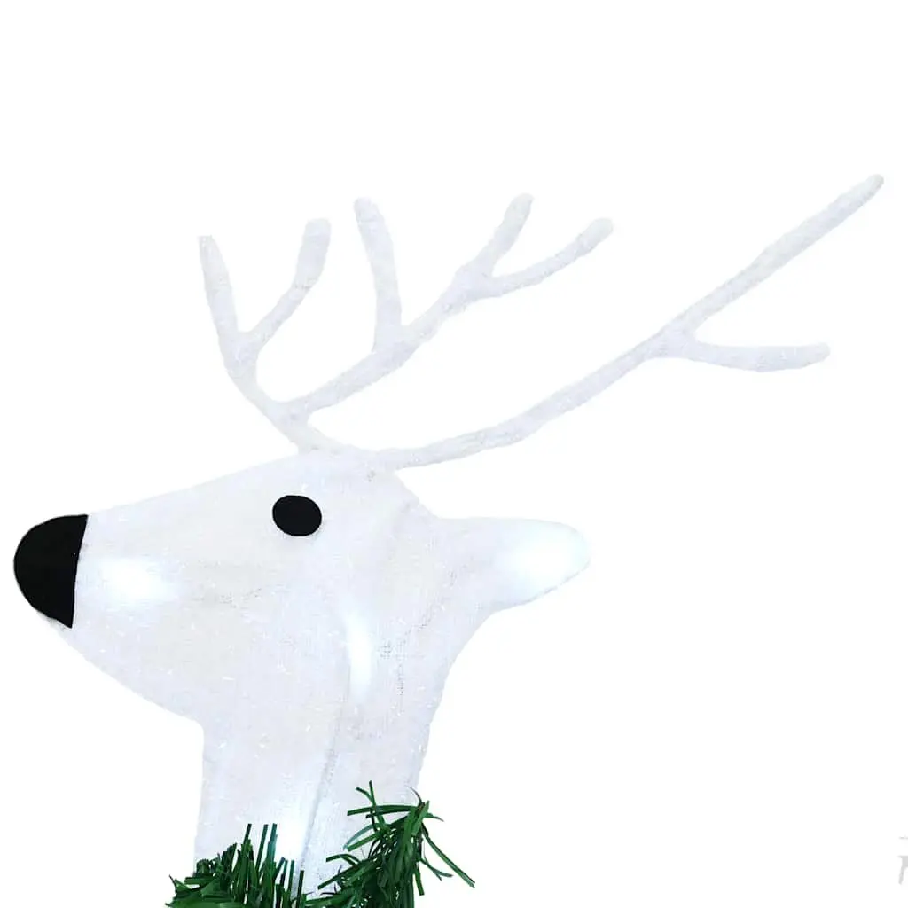 LED Reindeer Decorations 4 Pieces White Christmas Holiday Indoor Outdoor Lights