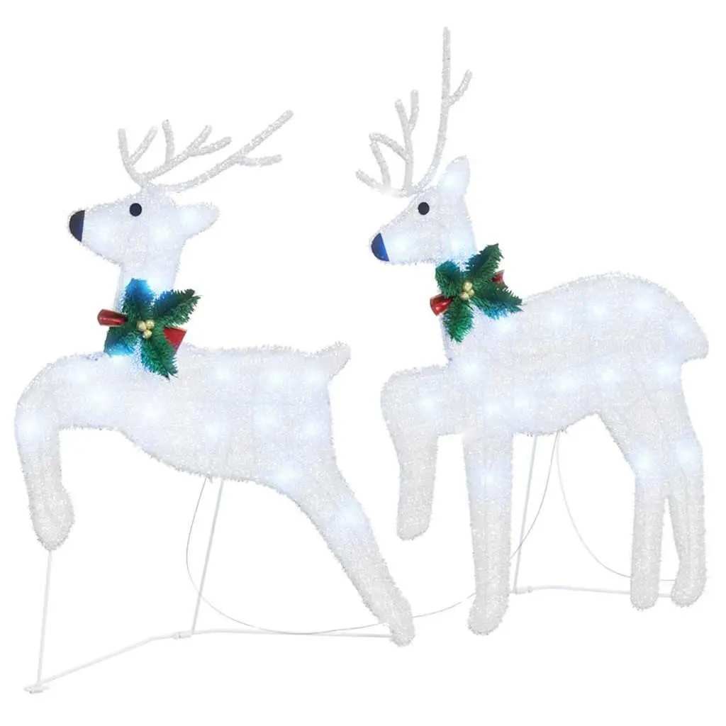 LED Reindeers Silver Art Deco 6 Piece Holiday Home Garden Decoration Lights