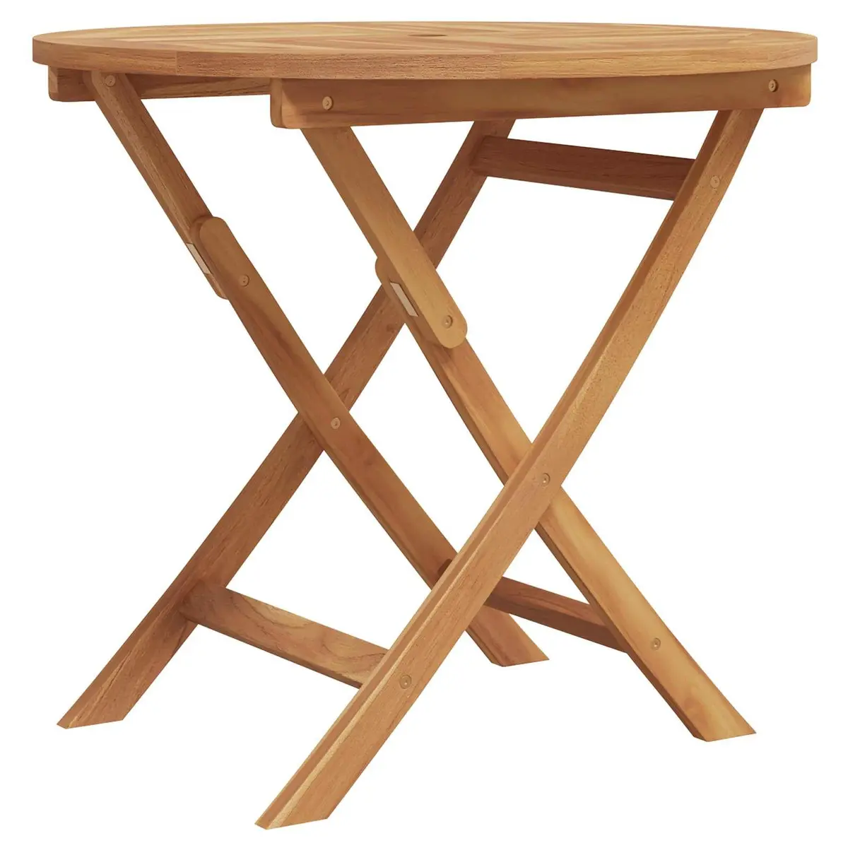 Outdoor Dining Set Solid Acacia Wood Brown 3 Pieces Table and Chairs