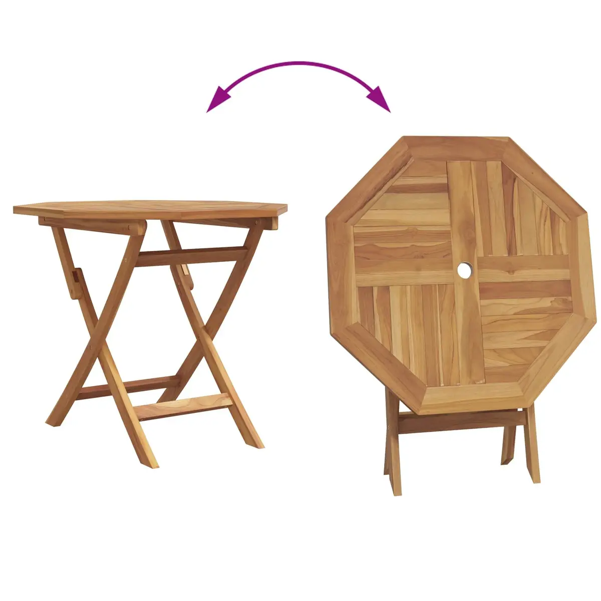3-Piece Acacia Wood Garden Dining Set