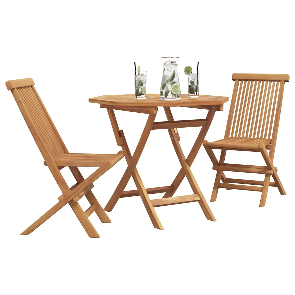 3-Piece Acacia Wood Garden Dining Set