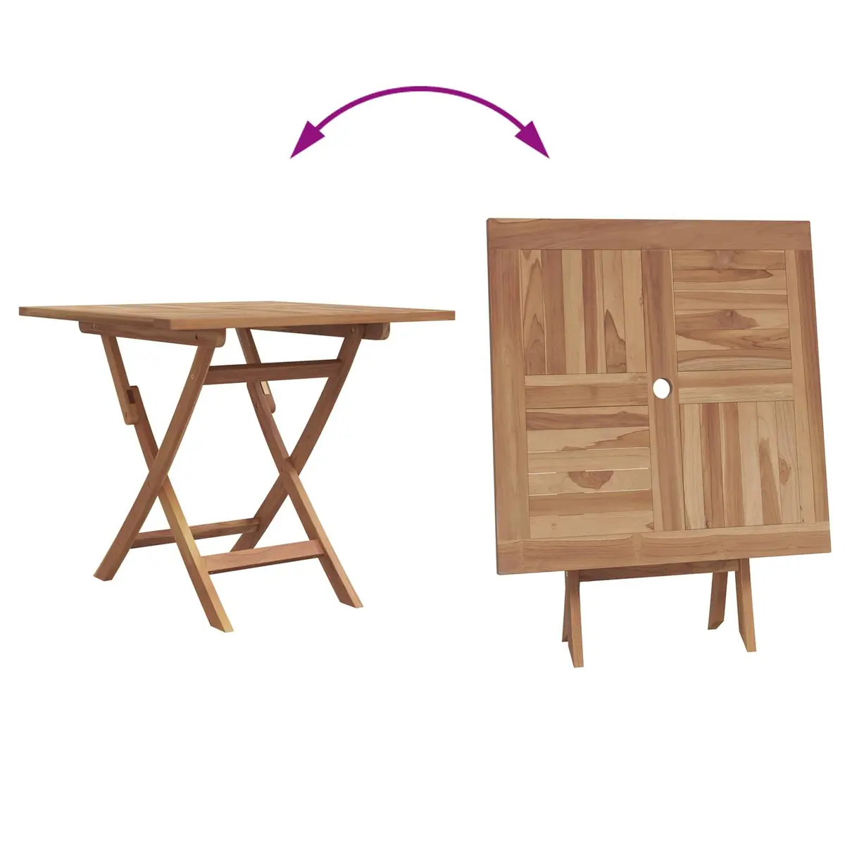 Outdoor Dining Set 3 Piece Brown Solid Acacia Wood Table and Armrest Chairs