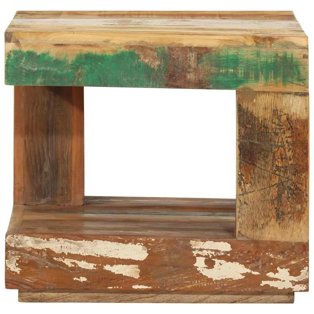 Coffee Table Solid Reclaimed Wood 45x45x40 cm Brown Living Room Accent Side Table