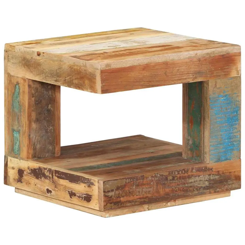 Coffee Table Solid Reclaimed Wood 45x45x40 cm Brown Living Room Accent Side Table