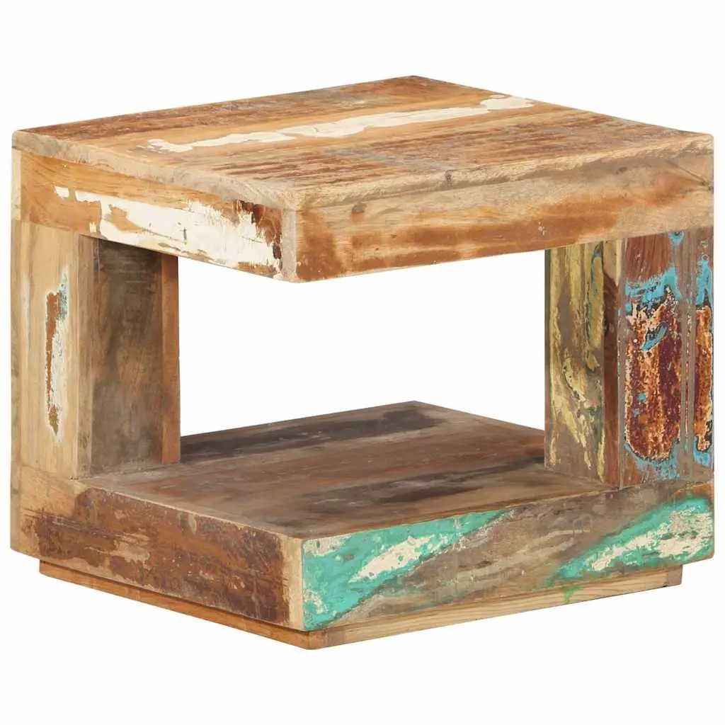 Coffee Table Solid Reclaimed Wood 45x45x40 cm Brown Living Room Accent Side Table