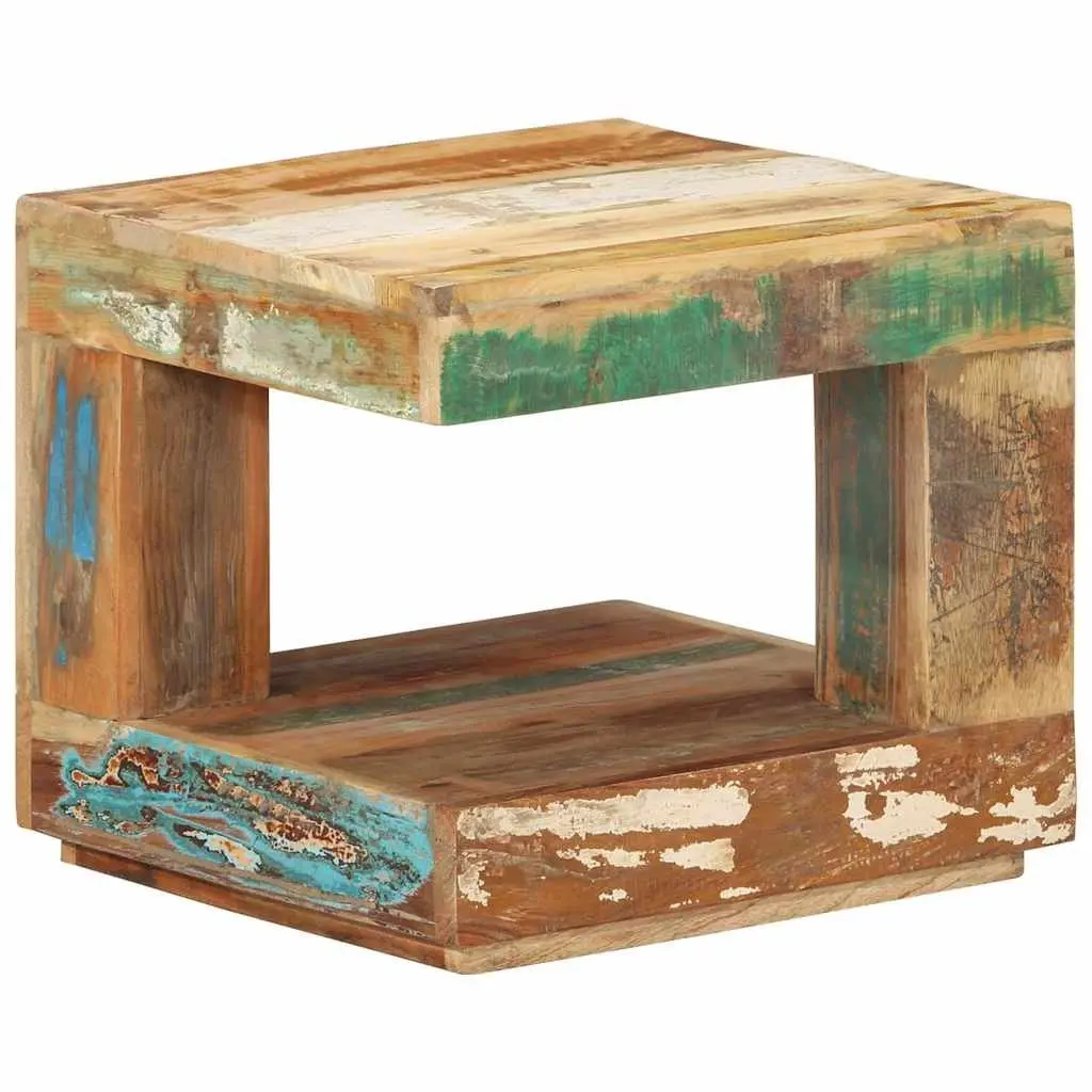 Coffee Table Solid Reclaimed Wood 45x45x40 cm Brown Living Room Accent Side Table