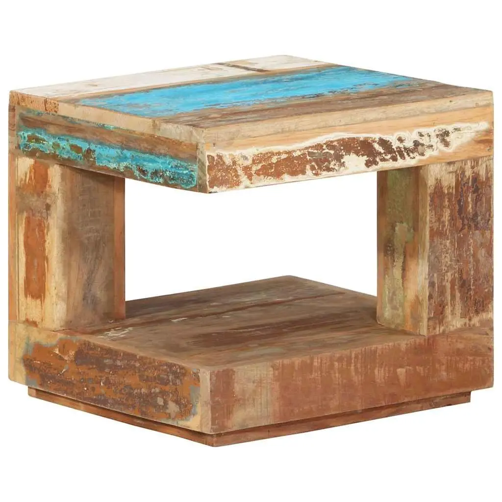 Coffee Table Solid Reclaimed Wood 45x45x40 cm Brown Living Room Accent Side Table