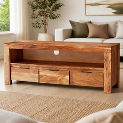 Versatile TV Cabinet 110x30x40 cm for Living Areas