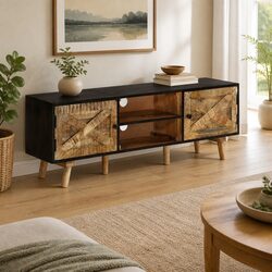 Functional TV Cabinet for Any Room 140x30x46 cm