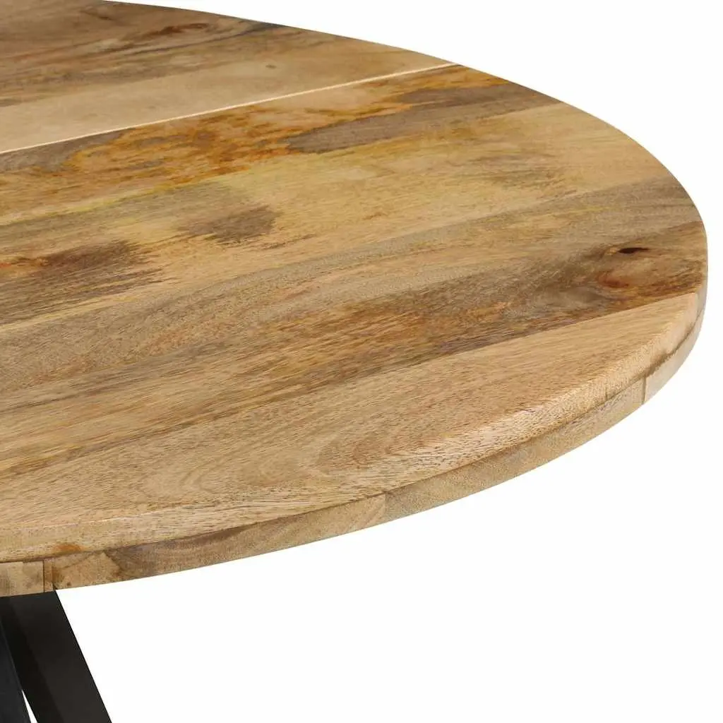 Mango Wood Dining Table Solid Construction 110x75cm Brown Kitchen Furniture