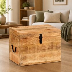 Practical Wooden Storage Chest for Home Organization