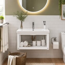 Practical Wall-Mounted Storage for Your Bathroom