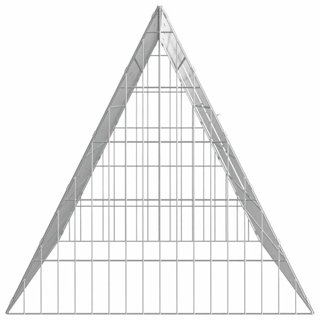 Chicken Cage Galvanised Steel Outdoor Aviary Enclosure 215cm Length 55cm Width 55cm Height Silver