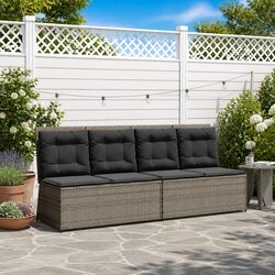 Versatile Grey Garden Bench for Any Outdoor Setting