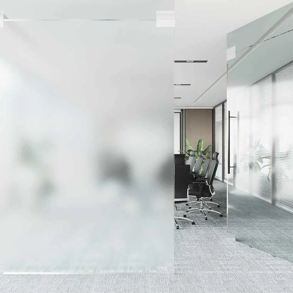 Self-Adhesive Window Film Frosted PVC 90 x 500 cm Grey
