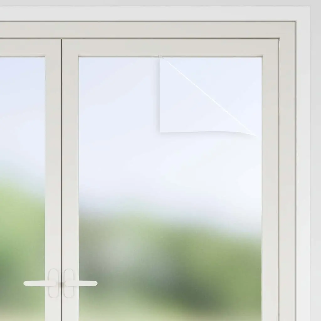 Self-Adhesive Window Film Frosted PVC 90 x 500 cm Grey
