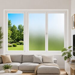 Practical Frosted Window Film 90 x 500 cm for Home Use