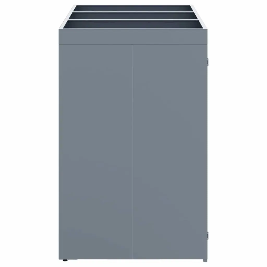 Wheelie Bin Storage for 3 Bins Light Grey Outdoor Garden Waste Container