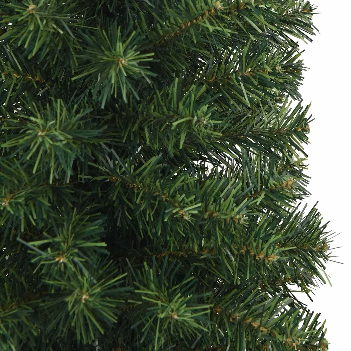 Artificial Christmas Tree Green Cone Shape 210cm Metal Frame 300 LED Lights USB Holiday Decoration