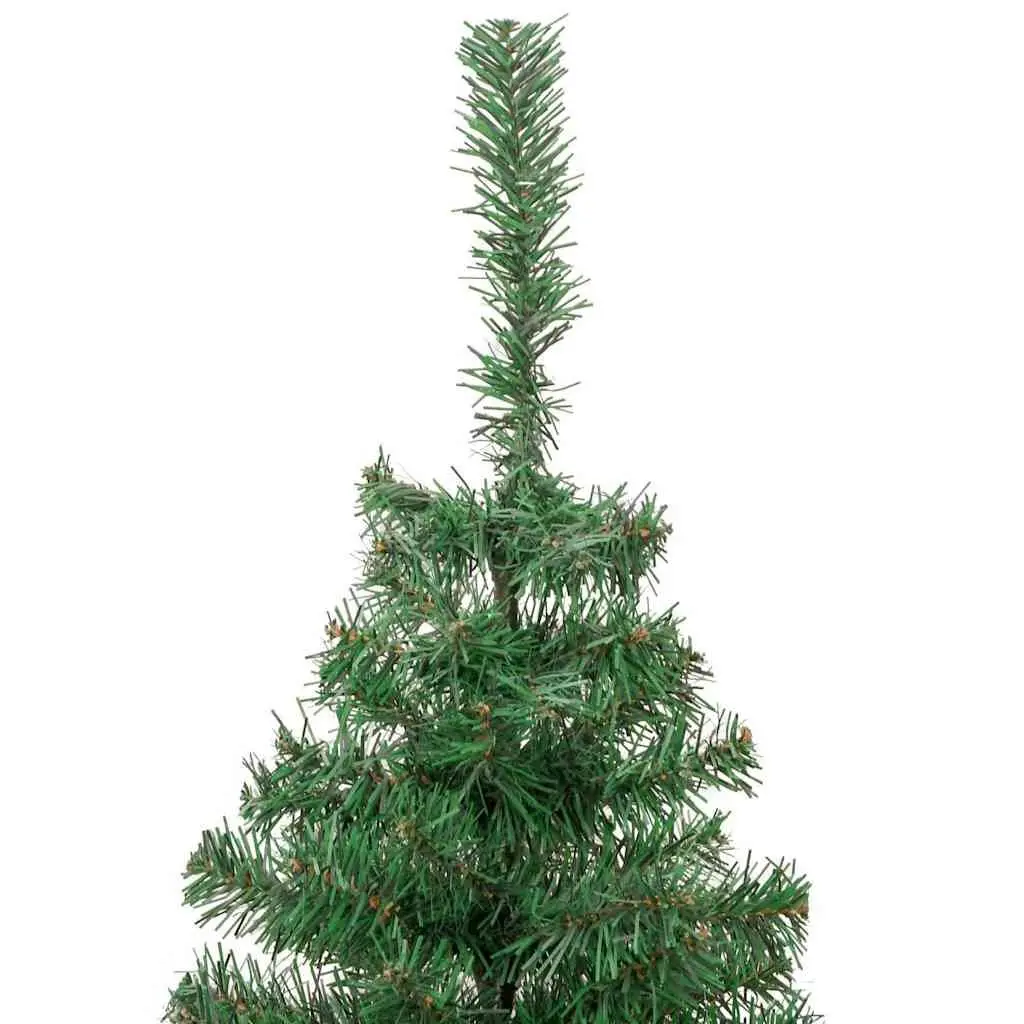 Artificial Christmas Tree 180cm Green PVC Cone Shape with LED Lights Indoor