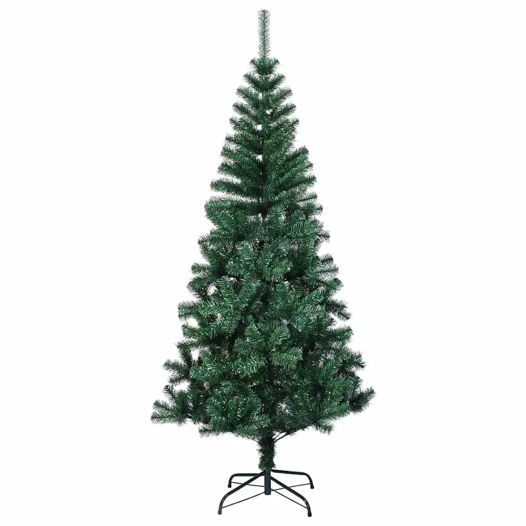 Artificial Christmas Tree Cone PVC 150cm Green Pre-lit LED Lights USB Powered