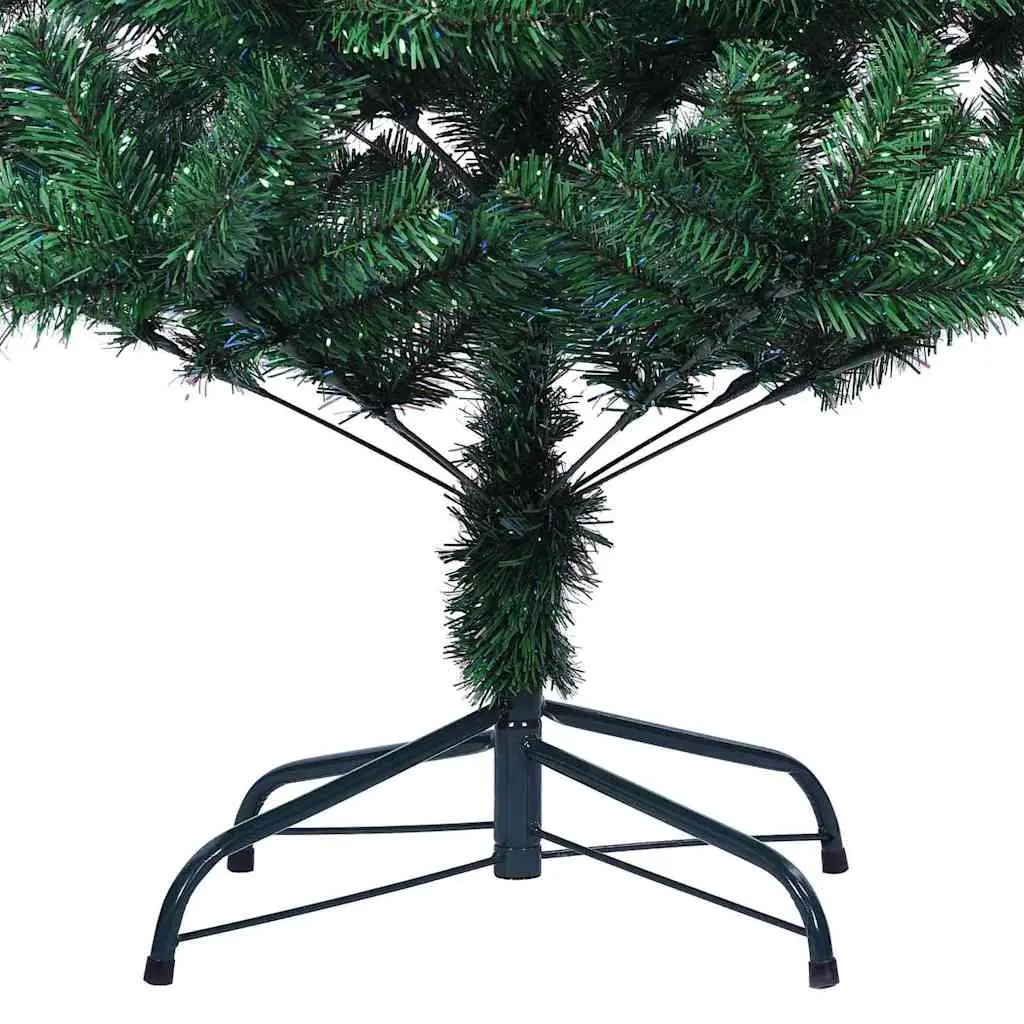 Artificial Pre-lit Christmas Tree 210cm Green Cone LED Lights Indoor Outdoor