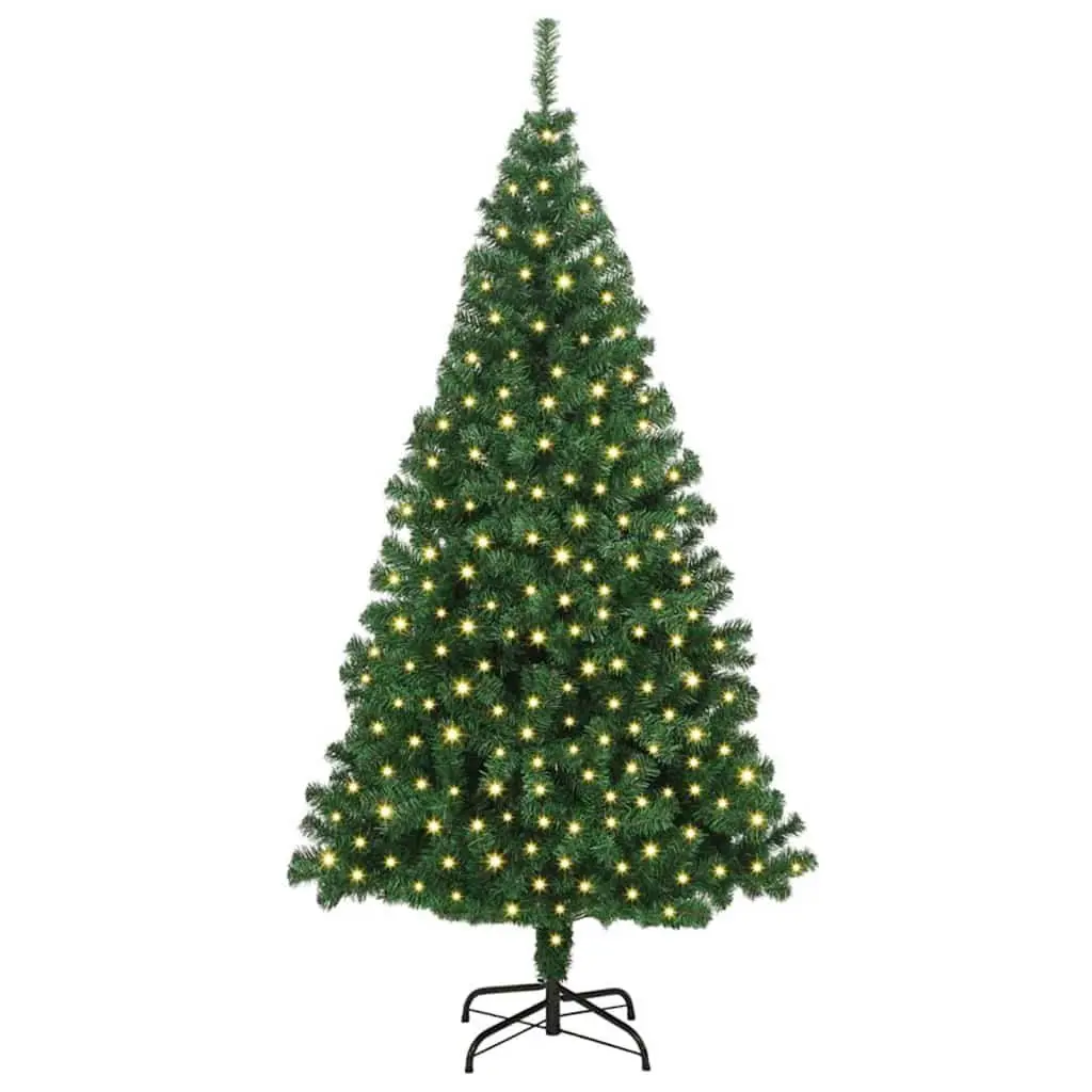Artificial Christmas Tree PVC Plastic 180cm Green Cone Shape Seasonal Holiday Home