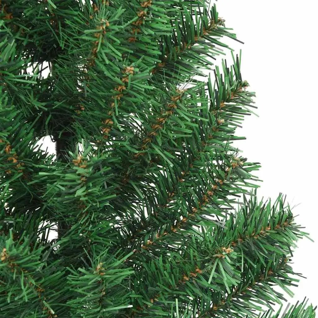 Artificial Christmas Tree Pre-lit Cone Shape 240cm Green LED Indoor Outdoor