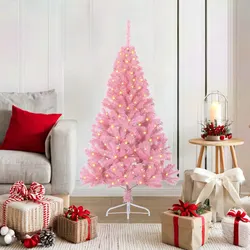 Versatile 120cm Pink Christmas Tree for Holiday Decor
