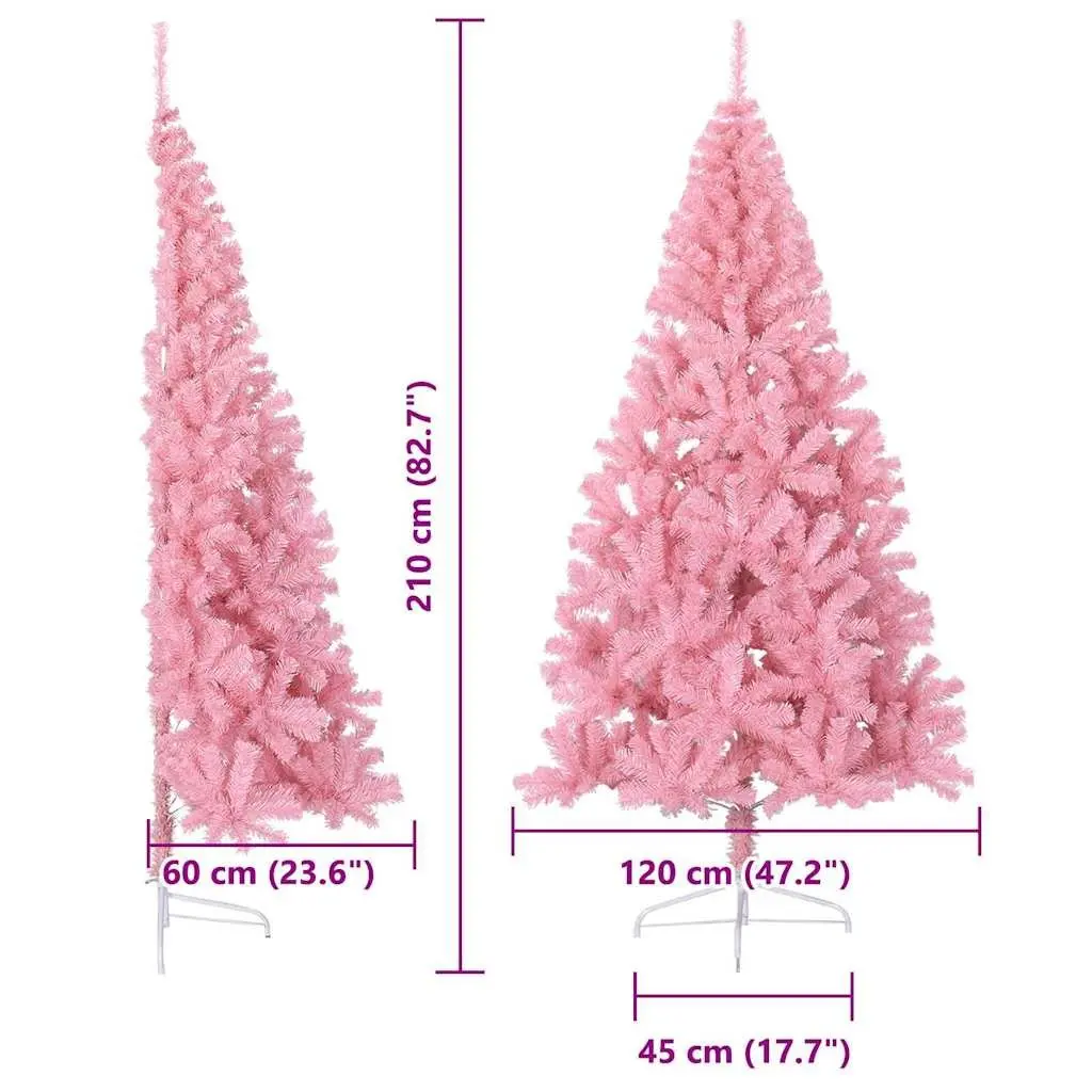 210cm Pink Christmas Tree for Holiday Cheer