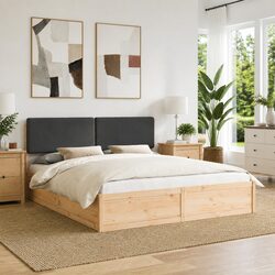 Functional Dark Grey Bed Frame for Everyday Use