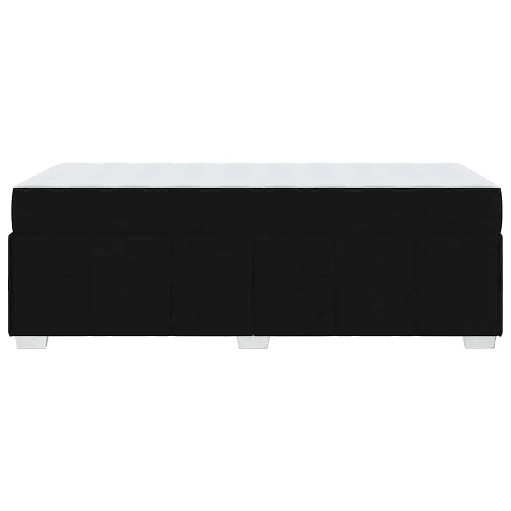 Bed Frame with Mattress Fabric 90 x 190 cm Black Modern