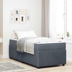 Functional Grey Bed Frame and Mattress for Any Bedroom