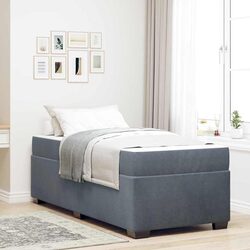 Perfect for Smaller Spaces: Grey Bed Frame with Integrated Mattress