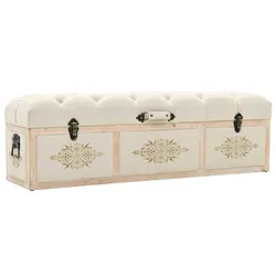 Versatile Cream Storage Bench for Home Use