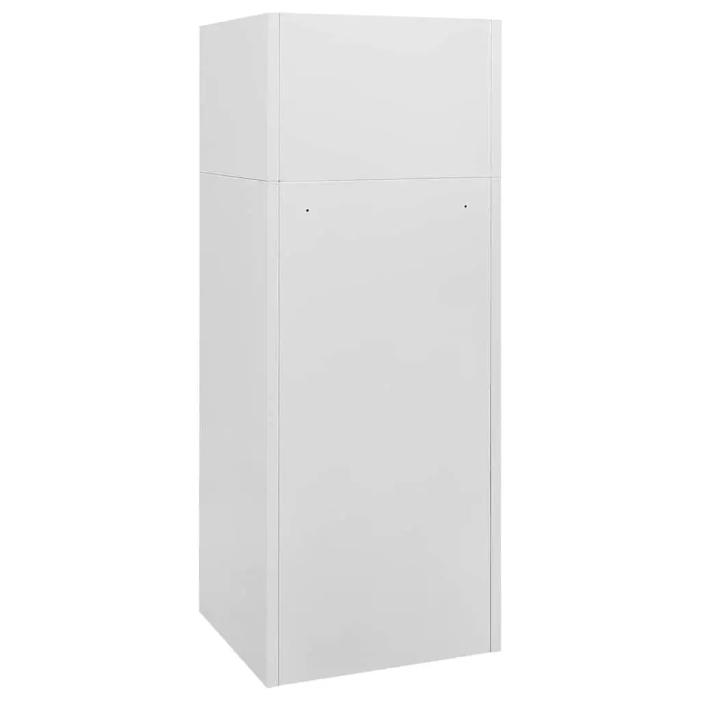 Lockable Saddle Cabinet Grey for Equestrian Equipment Storage 53x53x140cm