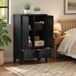 Versatile Anthracite Wardrobe Cabinet for Home Storage Needs