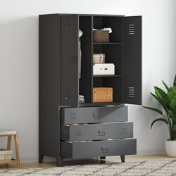 Practical Metal Wardrobe for Everyday Use at Home