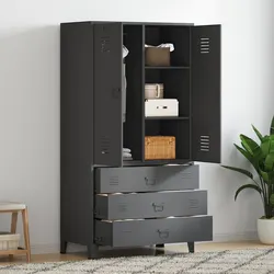 Practical Metal Wardrobe for Everyday Use at Home