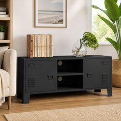 Practical Black Metal TV Cabinet for Every Room