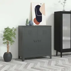 Versatile Anthracite Storage Chest for Various Home Needs