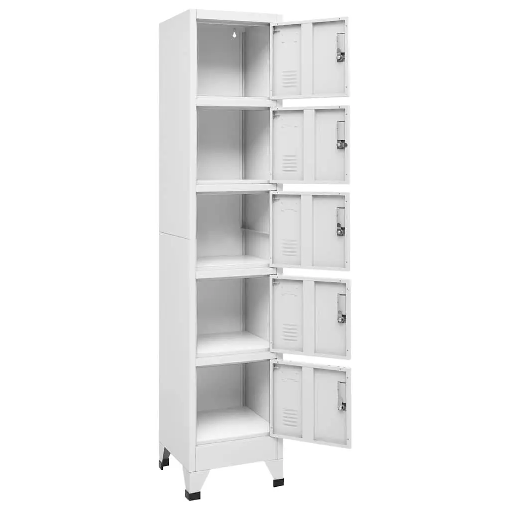 Grey Locker Cabinet for Office or School Use